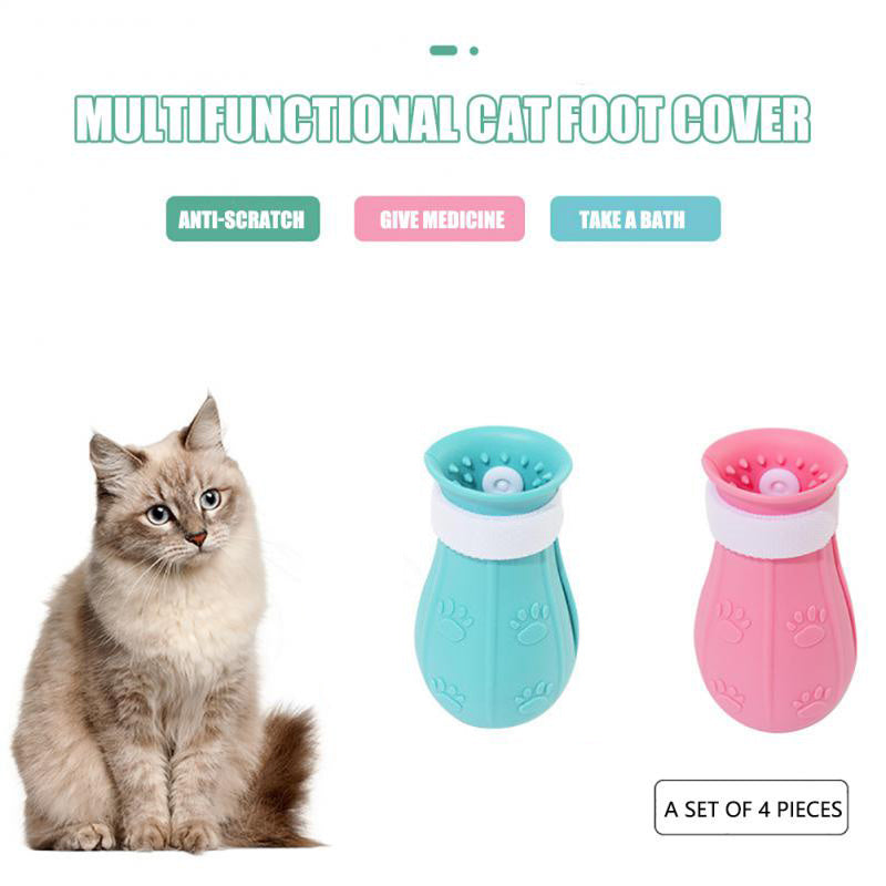 Adjustable Cat Foot Claw Cover Anti-Scratch Prickly Nail Glove